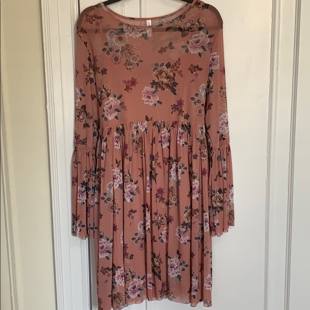 Blush Pink Floral Dress